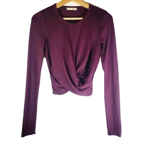 Aritzia Wilfred Free Purple Knit Long Sleeve - Picture 1 of 9